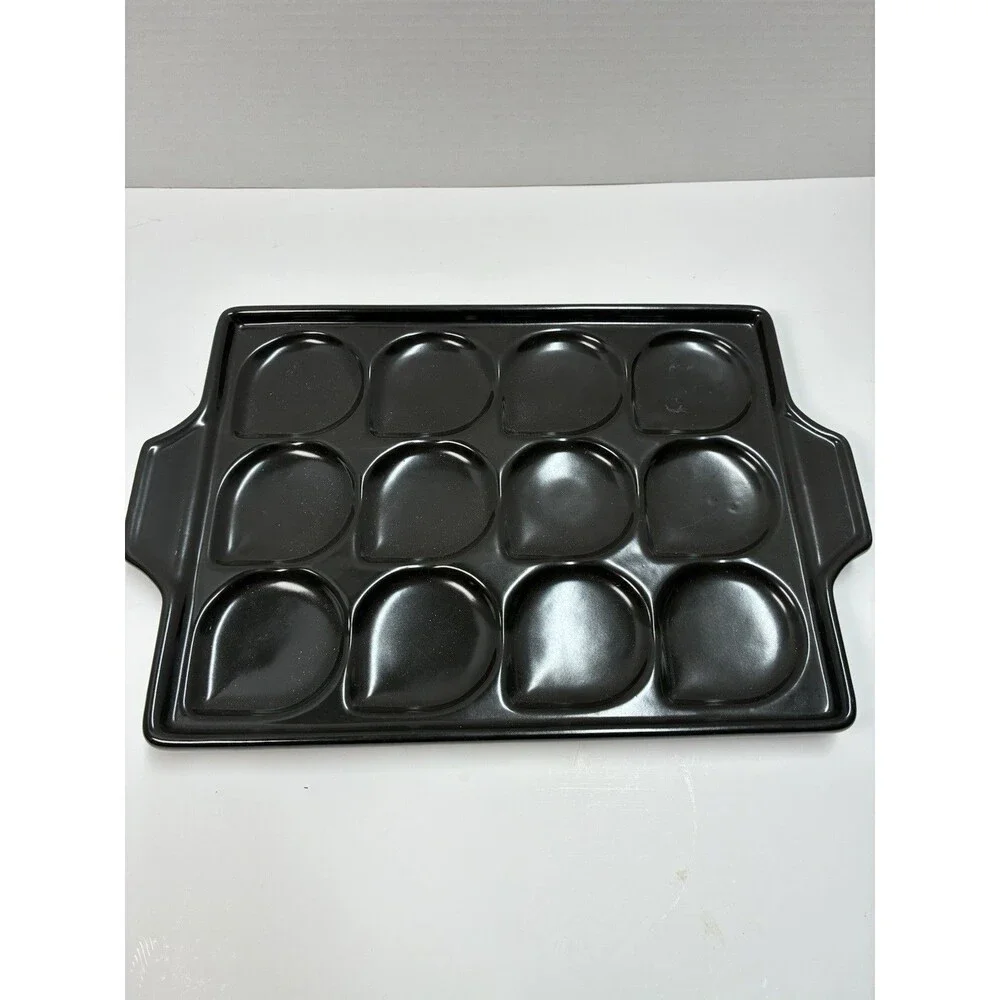 2 Martha Stewart Collection Ceramic Seafood Rack Grill Grids Tray Cookware